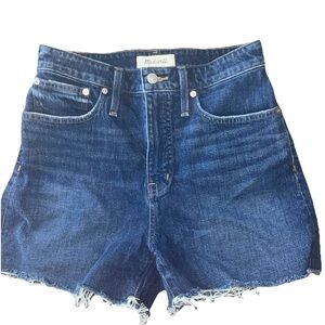 Madewell Curvy High Rise Denim Shorts Sz 28